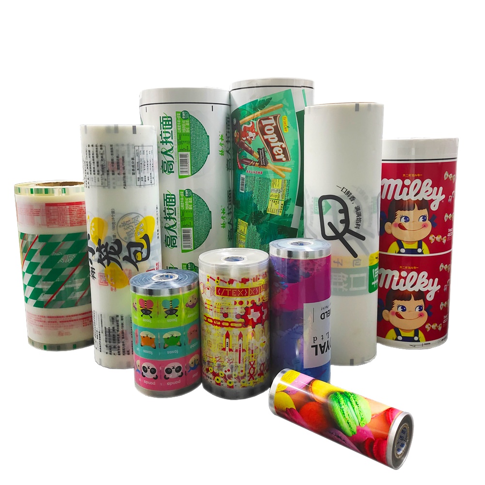 Low MOQ Custom Digital Printed Packaging Roll Film Plastic Composite Rollstock for Protein Bar and Supplement VFFS Packing