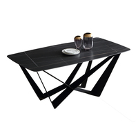 Mobilier moderne pour la maison de l'usine Salle à manger en ardoise de conception de base en acier au carbone