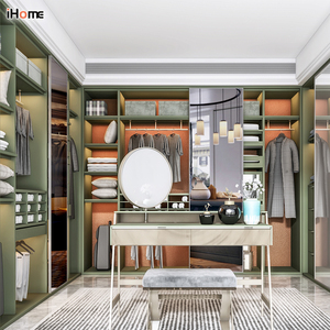 <span class=keywords><strong>Ihome</strong></span> ตู้เสื้อผ้าห้องนอนหรูหราแบบกำหนดเองตู้เสื้อผ้าเดินในตู้เสื้อผ้าไม้ - Product Image 3