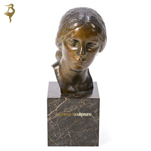 Personalizada antigua realista famosa figuras cabeza estatua bronce busto escultura - Product Image 4