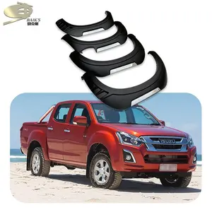Mosun wheel arch for ISUZU D-MAX Fender flare for dmax 2017 2018 Chromed kits style fender for d-max double cab