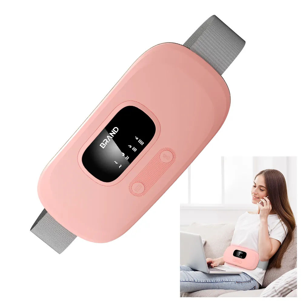 Cintura inteligente Compressa Quente Vibração Menstrual Almofada de aquecimento mini Pessoal Hot Compress Belt Massager Aquecimento massagem cinto