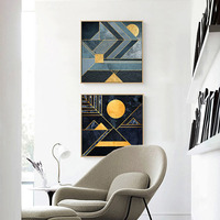 JIN PENG Tableau mural abstrait personnalisé sur toile, art moderne pour hall d'entrée d'hôtel, peinture décorative en gros