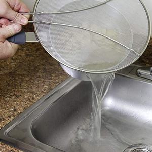 Couverture facultative de garde d'éclaboussure de poignée de silicone de cuisine de couleur S/S pour la poêle à frire - Product Image 4