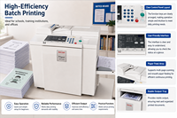 Duplicateur et imprimante numérique haute vitesse Ricoh Priport DX2432, 90 ppm, impression sur papier A4, pour usage scolaire et professionnel