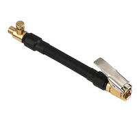 Adaptateur de valve de pompe à air pour gonflage de pneus de vélo, moto et voiture, avec tuyau allongé et embout pour valve filetée
