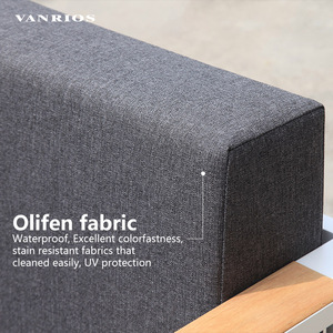 طقم أريكة خارجية فاخرة من الفولاذ بسعر المصنع، أثاث فناء من الألومنيوم، أريكة حديقة خارجية معدنية - Product Image 5