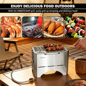 Parrillas Portátiles para <span class=keywords><strong>Camping</strong></span>, Parrilla Plegable, Parrillas para Barbacoa de Gas, Ahumador de Carne de Carbón, <span class=keywords><strong>Barril</strong></span> - Product Image 2