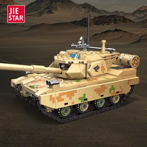 JIESTAR Großhandel OEM ODM Educational WW2 Typ 15 Light Battle Tank Modellbau steine für Kinder Diy Bricks Assem ble Game Toy