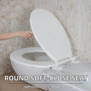 Asientos de Inodoro Modernos Redondos con Cierre Suave y Tapas de Inodoro con Cierre Frontal para Baño, Fabricados en China (OEM) - Product Image 2