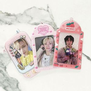 Promotional Customized Design PVC Photo Card Craft Cute <b>Plastic</b> Acrylic Bank Card for Kpop Fans with Keychain Photo Card Holder - Product Image 2