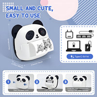 Nouvel appareil photo numérique instantané pour enfants, mini caméra HD 1080P de 2,4 pouces avec impression thermique, appareil photo portable mignon en forme de panda, jouet pour enfants, vente en gros
