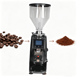 Moulin à café électrique commercial portable de petite taille 0,6 KW pour les cafés - Product Image 1