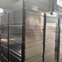Fabrication sur mesure de conduits d'air carrés en acier galvanisé et inoxydable OEM ODM pour la ventilation CVC