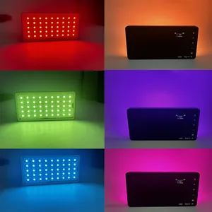 Offre Spéciale LED couleur RVB beauté Photo vidéo Mini poche Vlogging photographie selfie remplir lumière batterie intégrée pour téléphone