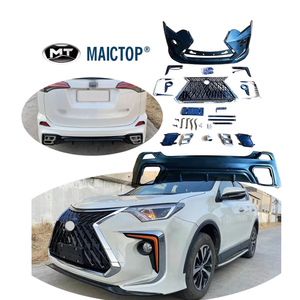 Maictop Accessoires de voiture, kit carrosserie pour pare-chocs avant pour Toyota <span class=keywords><strong>Rav</strong></span> 4 Rav4 2016 <span class=keywords><strong>2017</strong></span> 2018, mise à niveau au style Lexus - Product Image 1