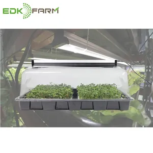 Attrezzature per serre orticoltura microgreens led strip grow lights vassoi idroponici in plastica