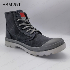 รองเท้าบูทเดินป่า LXG พื้นรองเท้าฉีดขึ้นรูป PU/PU ทนทานต่อการฉีกขาด ผ้าใบ รองเท้าบูทคอมแบทสำหรับกิจกรรมกลางแจ้ง ยอดนิยมในประเทศปาปัวนิวกินี รุ่น HSM251 - Product Image 2