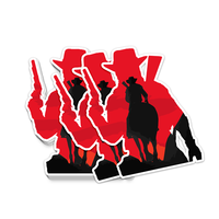 Stiker Bisnis Gaya Kartun PVC Die Cut Kustom yang Dipersonalisasi, Tahan Air, Perekat, Dicetak CMYK Warna Penuh Model DECA0423