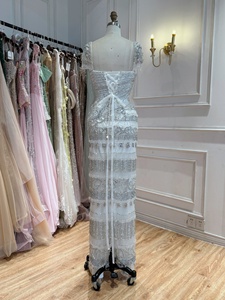 Abito da sera di lusso Serene Hill LA73798 <span class=keywords><strong>bianco</strong></span> <span class=keywords><strong>con</strong></span> perline e nappe, corsetto, lunghezza alla caviglia, abito formale da festa <span class=keywords><strong>con</strong></span> <span class=keywords><strong>spacco</strong></span> posteriore 2026 - Product Image 6