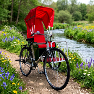 Tricycle Électrique XCEGO Street View à Propulsion Humaine pour Passagers, Vélo de Tourisme à Vitesse Unique, Capacité 2 Personnes - Product Image 1