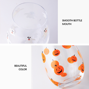 Creative Funny Halloween Stemless <strong>Red</strong> Wine Tumblers Cup Glasses Set with Decals Printing and Gift <strong>Box</strong> - Product Image 3