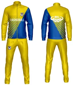 Survêtement zippé personnalisé pour adultes Jaune Noir Bleu Rouge Blanc Couleur Design Combinaison d'entraînement à séchage rapide pour la salle de sport Sports d'hiver - Product Image 6
