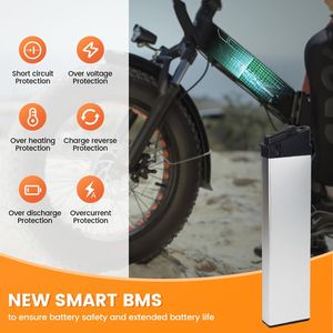 Baterai Ebike 48V 14Ah, Baterai Sepeda Lipat, Akku Sepeda Listrik Terintegrasi untuk Sepeda Listrik 350w 500W 750W 1000w, Sepeda Lipat - Product Image 4