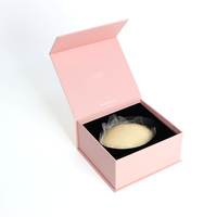 Boîte cadeau en carton rigide rose personnalisée Boîte à fermeture magnétique avec insert en mousse pour ensemble de soutien-gorge Sérum de soin de la peau Faux cils