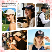 Casquette de baseball 5 panneaux en sergé de coton structuré avec broderie 3D de logo personnalisé, style streetwear, sangle réglable