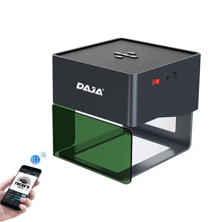 DAJA DJ6 BLT Mesin Ukir Laser Kecil, Mesin Pengukir Kertas Printer Kayu Plastik Plexiglass Portabel