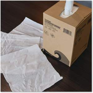 ผ้าเช็ดรถยนต์ Boardwalk AUTOBX1600W สีขาว ไม่มีกลิ่น ขนาด 10.63 x 20.47 นิ้ว บรรจุ 8 ผืน/กล่อง - Product Image 6