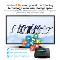 Android 9 très vendu. Boîtier TV X10 Pro avec accélération graphique 3D 4 Go 32 Go, lecteur multimédia