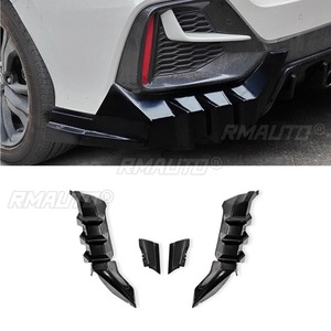 Car Rear Bumper Lip Splitter Body Kit for Honda Civic 2016-2021 Hatchback Mugen Style Bumper <b>Protector</b> <b>Corner</b> Trim Body Kit - Product Image 3