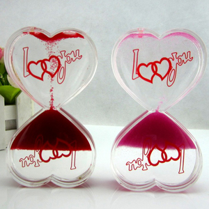 Đồng Hồ Cát Hẹn Giờ Hình Trái Tim Chất Lỏng Acrylic Nổi Hiện Đại Màu Tùy Chỉnh - Product Image 4