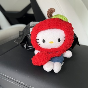 Porte-clés en peluche Hello Kitty Apple pour filles, 1053 cm, en matière peluche - Product Image 5