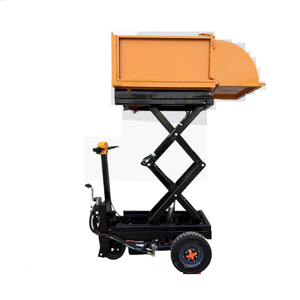 इलेक्ट्रिक सेल्फ डंपिंग बाल्टी डंप ट्रक कैंची लिफ्टर मशीन हाइड्रोलिक ट्रॉली - Product Image 4