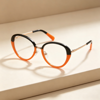 Montures de lunettes BONA en acétate et métal, lunettes tendance et confortables en acétate pour femmes et hommes, usage quotidien