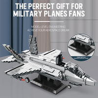 Ensemble de blocs de construction de collection Lockheed Martin F-35 Lightning II Stealth Multirole Fighter, cadeau premium, jouet éducatif