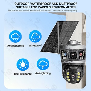 Caméra de vidéosurveillance intelligente sans fil 2K 4Mp 4g Caméra Carte Sim Longue Portée Lte 3G 2K 4Mp Ptz Ir Couleur Caméra de sécurité solaire - Product Image 4