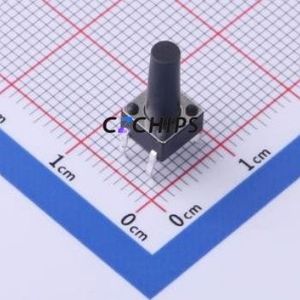 TS-1095PD-A16B3-D2 Tactile Switch Through hole-4P,6x6mm Switch Single Pole Single Throw Round Button 2.5N Through Hole - Product Image 1