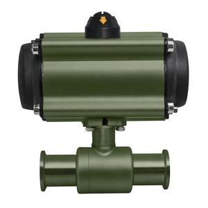 Vente de liquidation B2B COVNA DN40 1,5 pouces Vanne à bille sanitaire pneumatique à 3 voies avec raccord Tri-Clamp en acier inoxydable 316 - Product Image 4