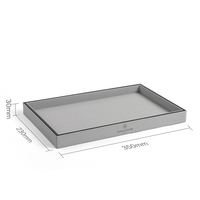 Ensemble de fournitures hôtelières en cuir PU pour chambre d'hôtel : porte-documents, plateau pour articles de toilette, support pour télécommande, couverture de menu personnalisée - Fournisseur
