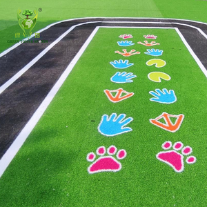 Gazon artificiel arc-en-ciel pour aire de jeux de maternelle, sports de plein air, tapis en herbe synthétique, pelouse épaisse pour cour et intérieur - Product Image 1