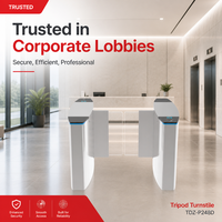 Système de contrôle d'accès avec barrière coulissante à indicateur LED en acrylique, certifié CE ISO OEM, tourniquet bidirectionnel