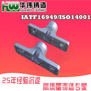 Pièce métallique moulée en sol de silice pour machines, avec trou fileté et ouverture circulaire - Product Image 3