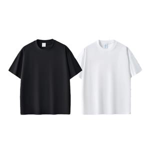 Caliente de alta calidad 200g algodón Color sólido al aire libre en blanco liso camiseta de gran tamaño para hombres y mujeres - Product Image 6