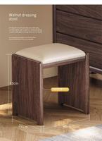 Coiffeuse en bois de noyer noir petit appartement chambre Simple commode moderne intégrée Table de maquillage extensible