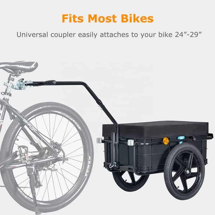 バイクトレーラー スチール製 荷物運搬用 【公式通販】