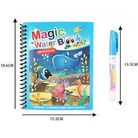Livre de coloriage magique à l'eau réutilisable pour l'éducation précoce des enfants